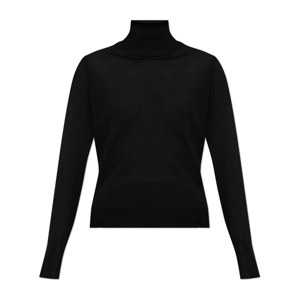 Golden Goose Women's Black/Golden Wool Turtleneck