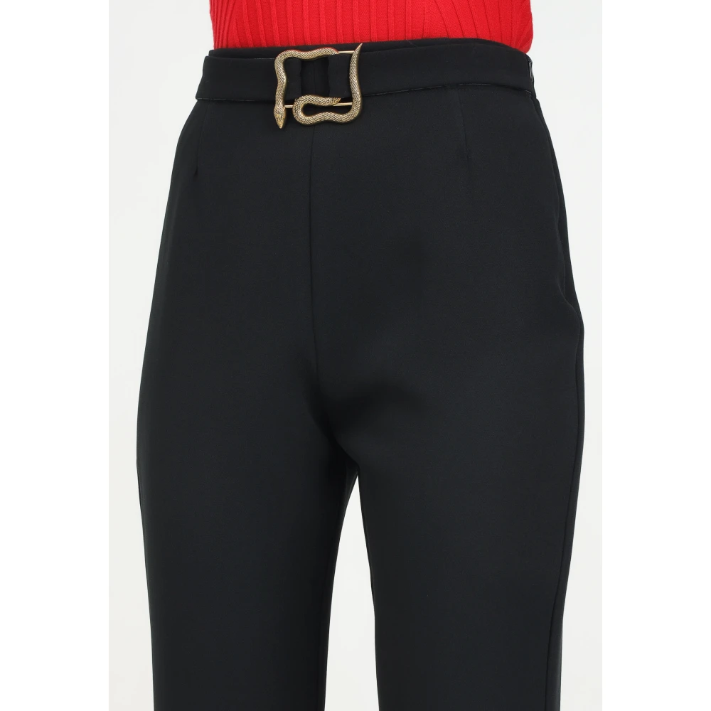 Just Cavalli Elegante Zwarte Broek voor Vrouwen Black Dames