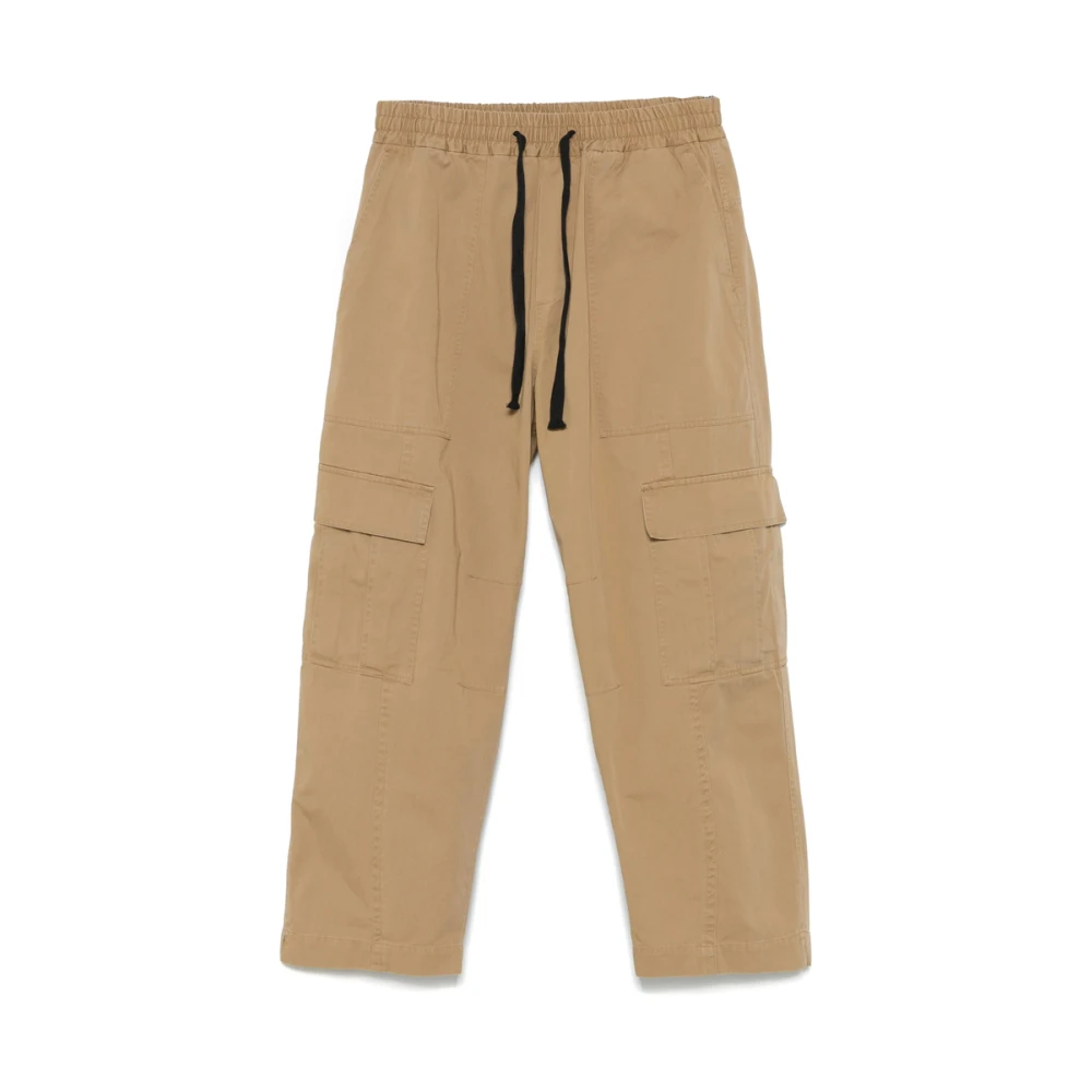 Isabel Benenato Cargo Zak Beige Trekkoord Broek Brown Heren