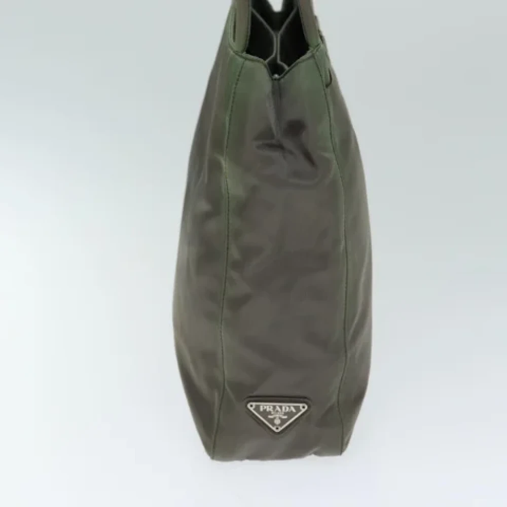 Prada Vintage Pre-owned Fabric totes Gray Dames