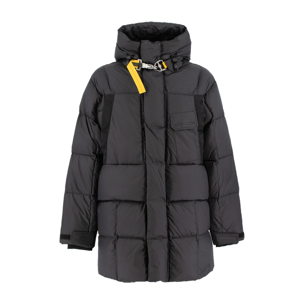 Parajumpers Men's Black Parkas, 2XL, Water-Repellent Down Parka With Pockets