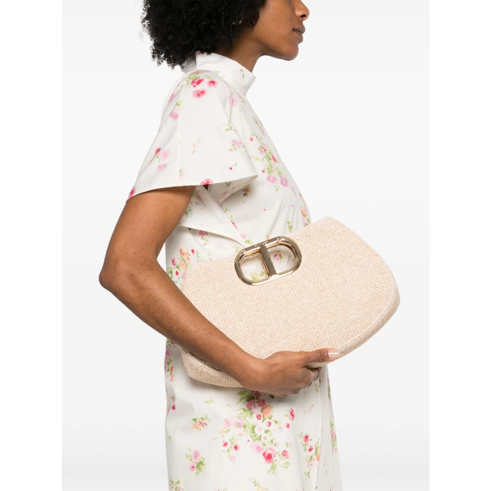 Twinset Beige Tassen met Afneembare Band Beige Dames