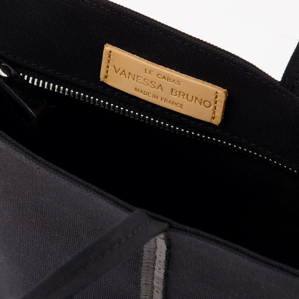 Vanessa Bruno Cotton Shopper Bag met Strasssteentjes Black Dames