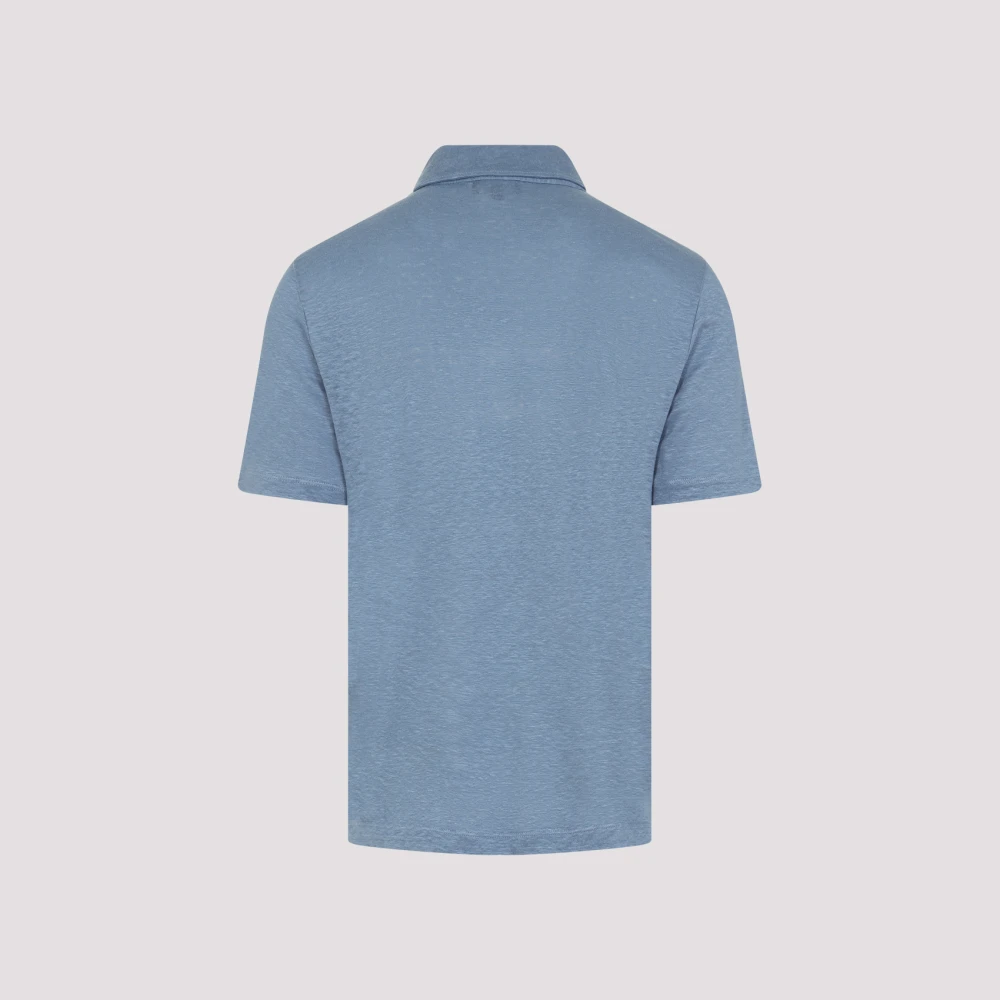 Giorgio Armani Blauwe Shadow Polo Shirt Blue Heren
