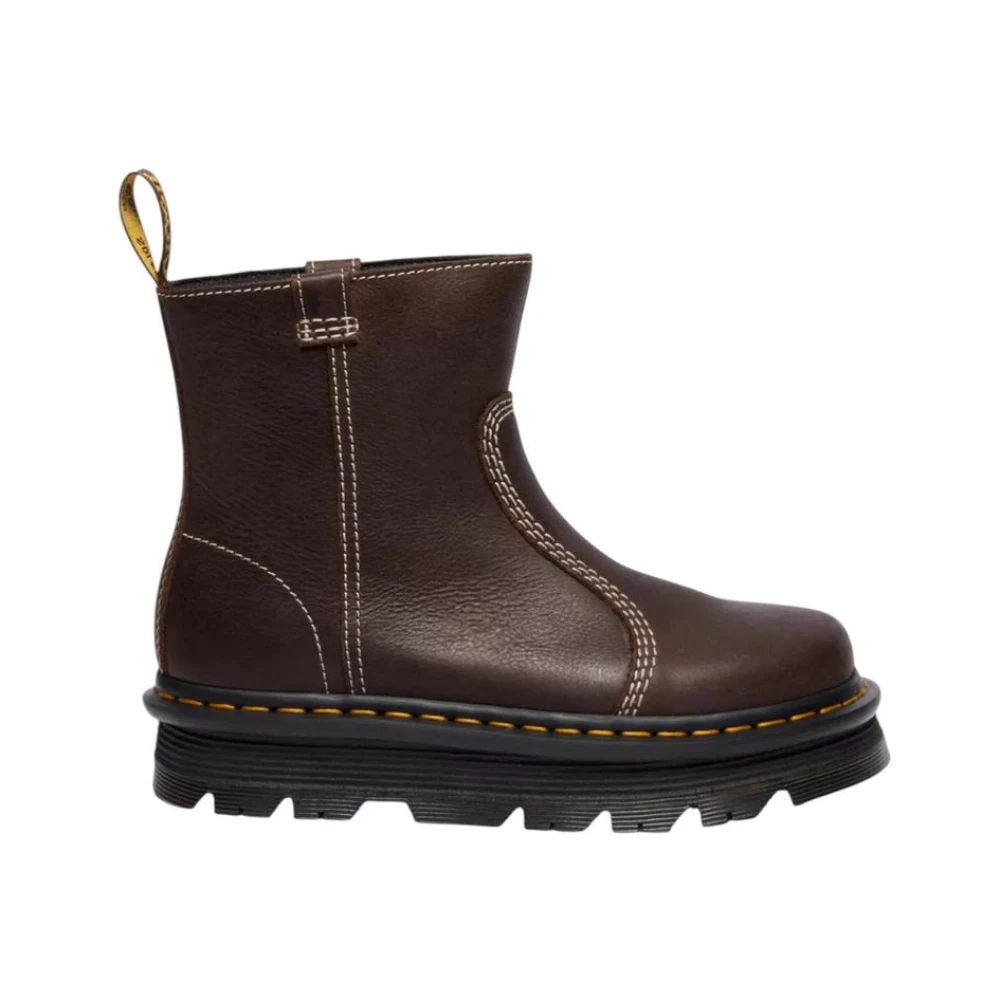 Dr. Martens Brun A Läderankelstövlar