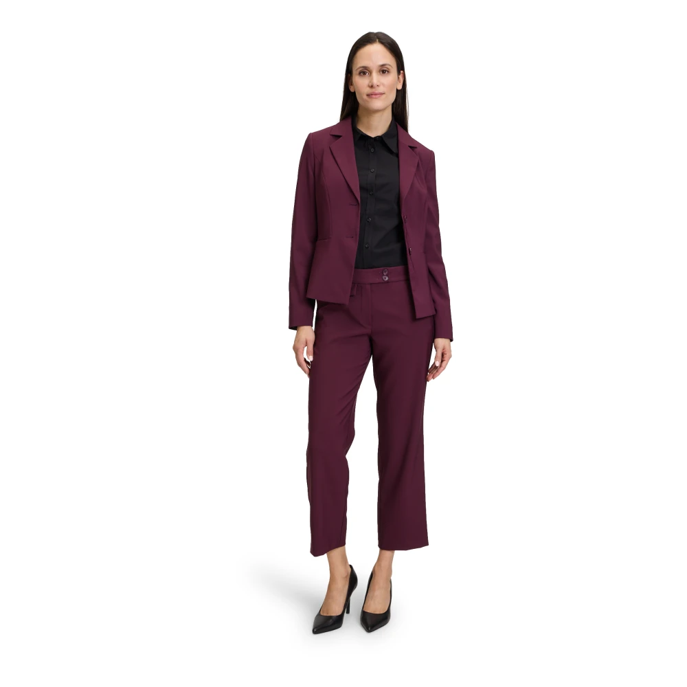 Betty Barclay Getailleerde Blazer Lange Mouw Purple Dames