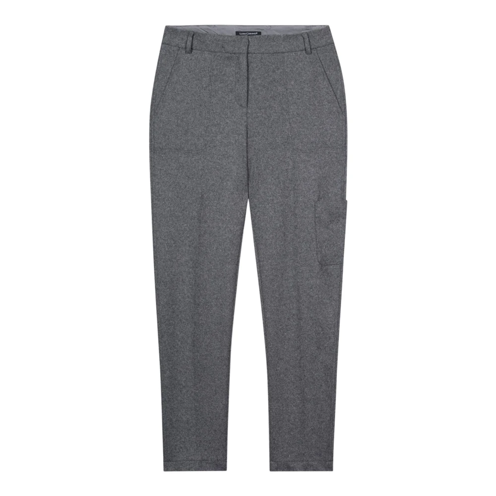 Luisa Cerano Women's Gray Cropped Trousers, Xl, Cropped Trousers