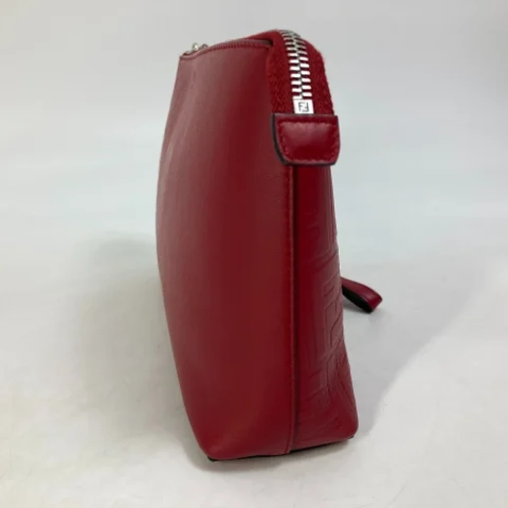 Fendi Vintage Pre-owned Leather fendi-bags Red Heren