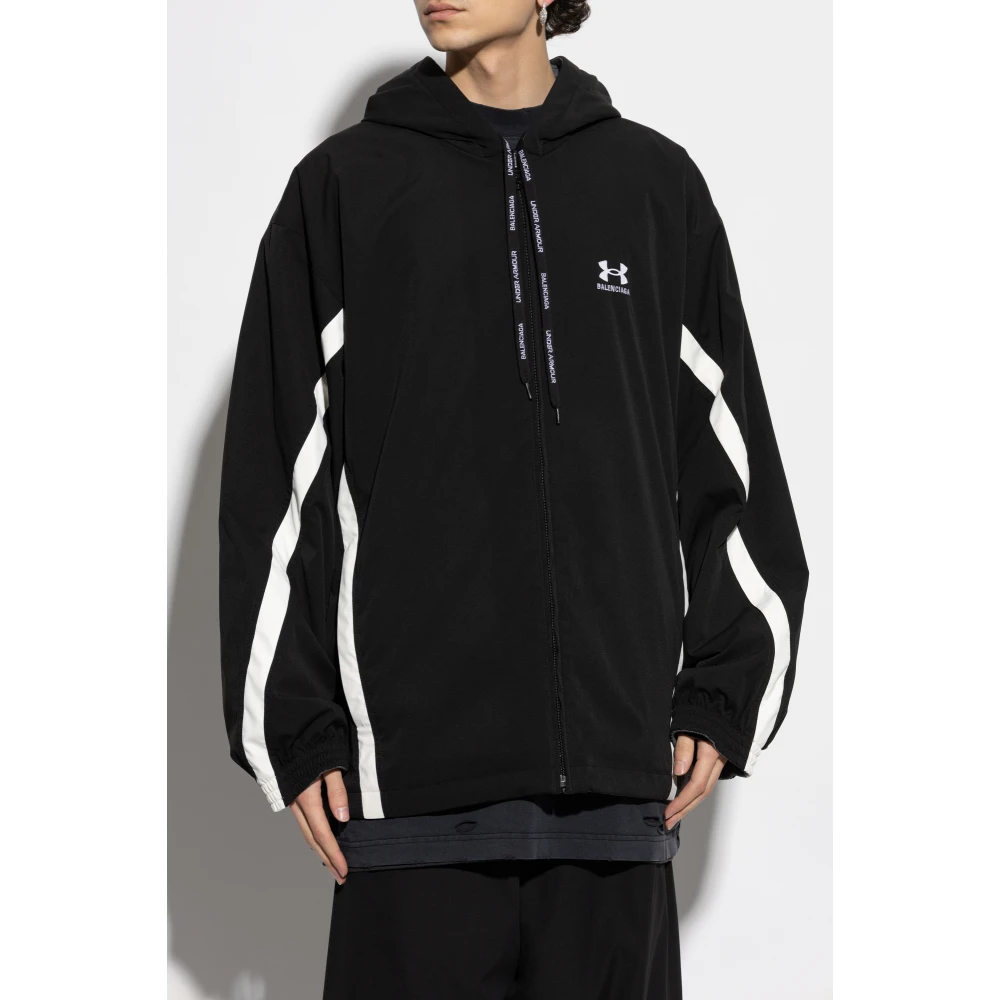 Balenciaga Jas met logo Black Heren