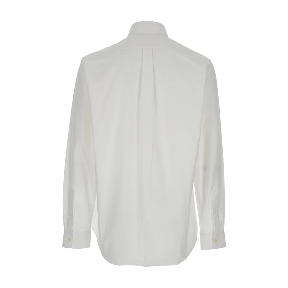 Givenchy Wit Katoenen Overhemd met Geborduurd Logo White Heren