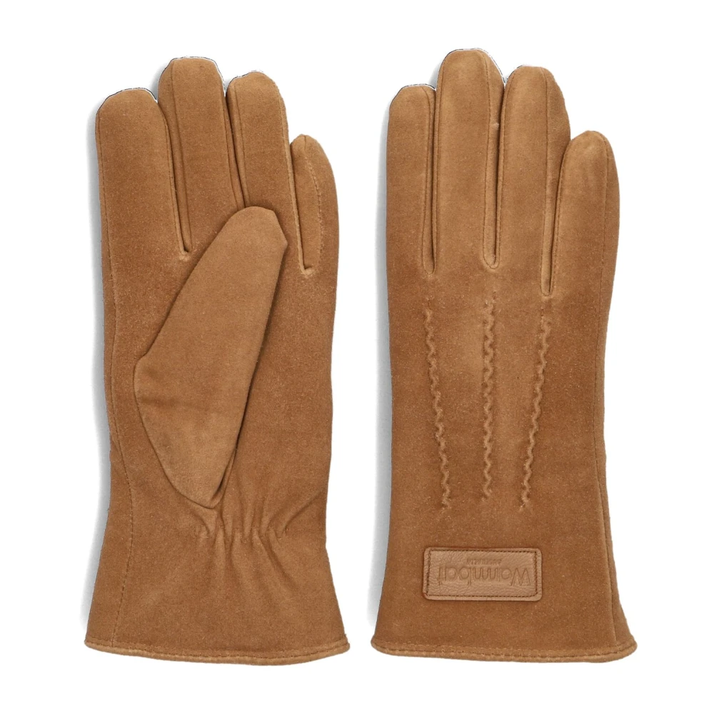 Warmbat Suède handschoenen voor vrouwen Brown Dames