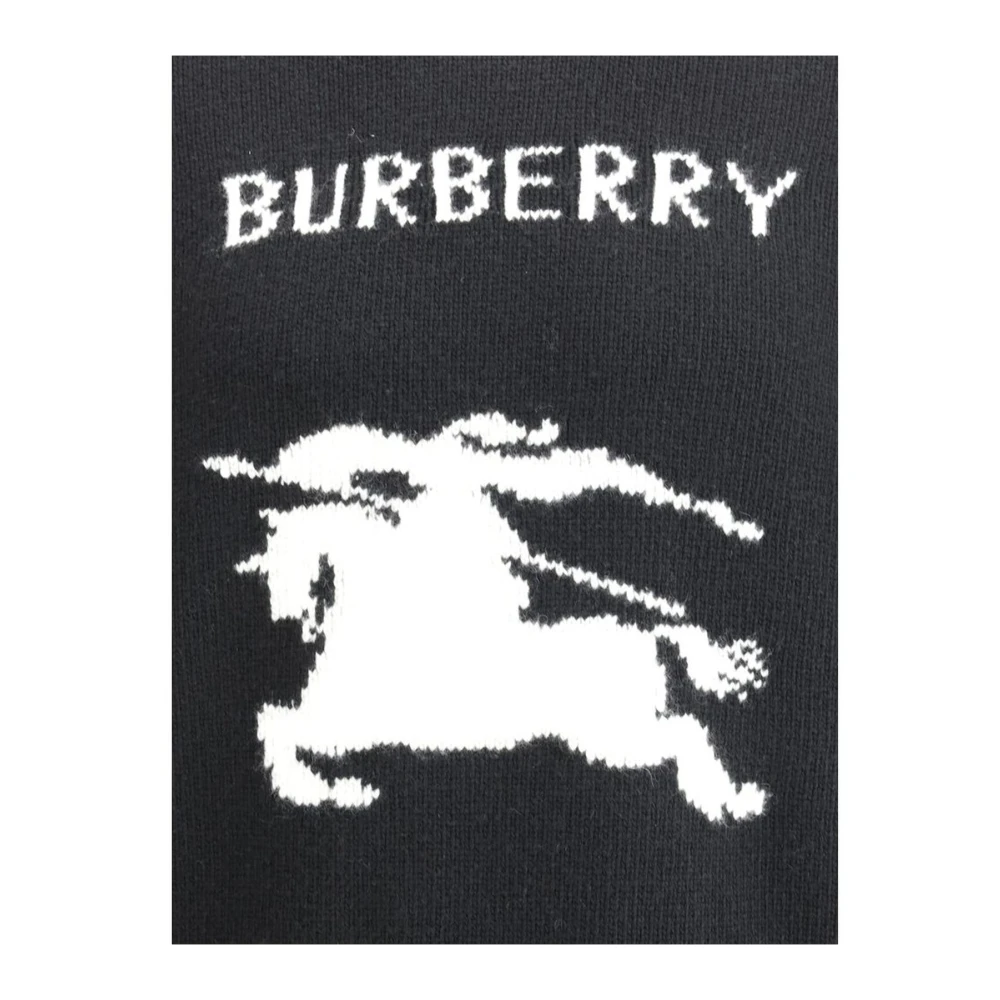 Burberry Equestrian Knight Logo Sweater Black Heren