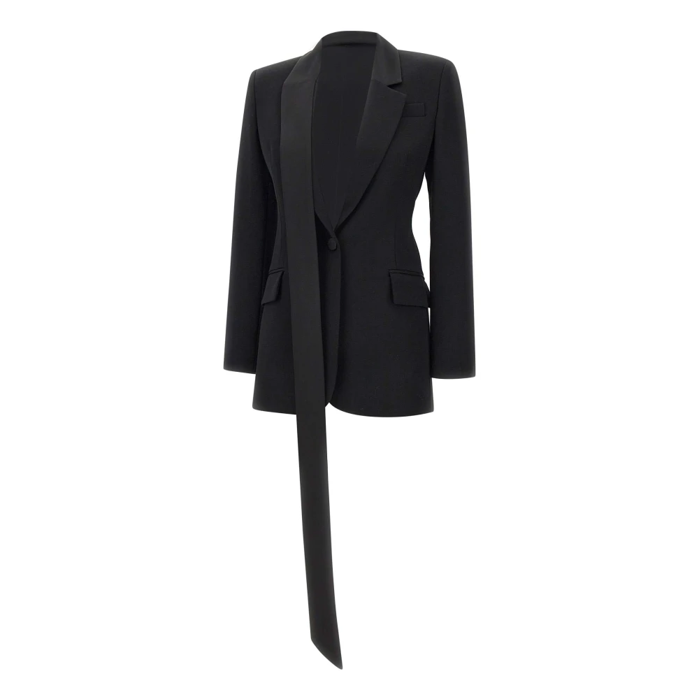 The Attico Wool Blazer - Female - Blazers - Black - S - Jackets