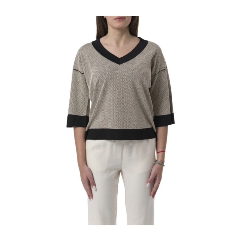 Gran Sasso Basic Shirt Gray Dames