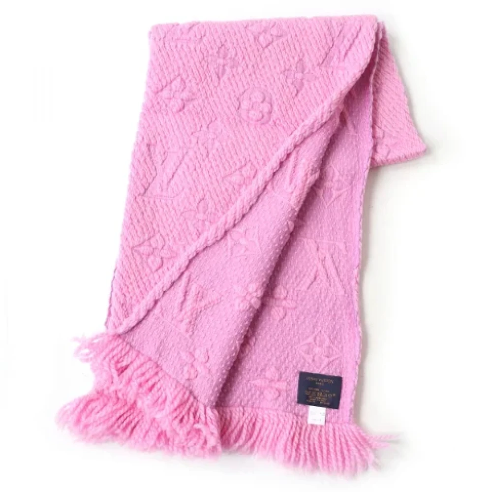 Louis Vuitton Vintage Pre-owned Wool scarves Pink Dames