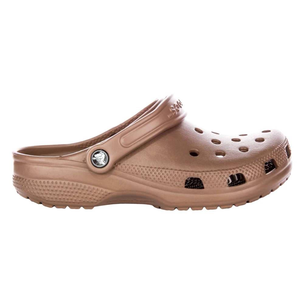 Crocs Men's Brown Clogs, 9 Uk, Latte Classic Clog Lightweight Comfort