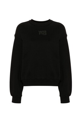 sweatshirt-noir-a-col-rond-cotele