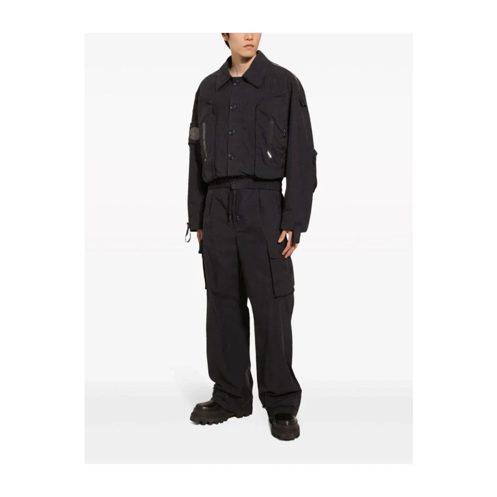 Dolce & Gabbana Blauwe broek met trekkoord en zakken Blue Heren