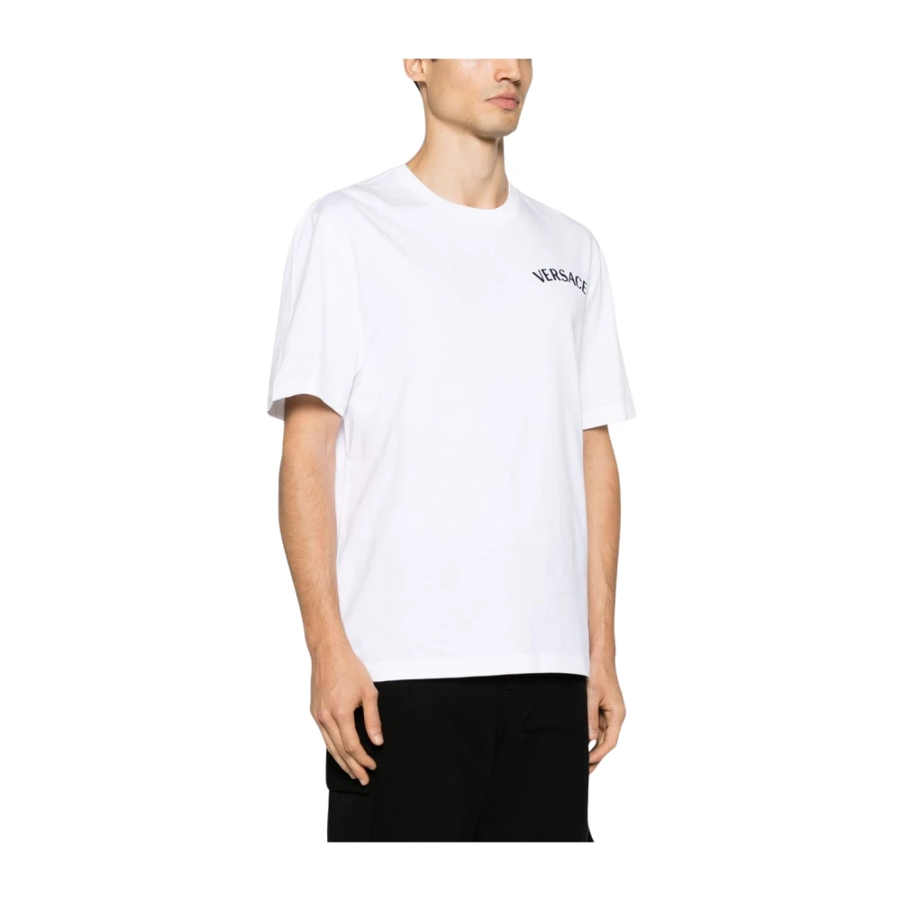 Versace Witte T-shirts Polos voor Heren White Heren