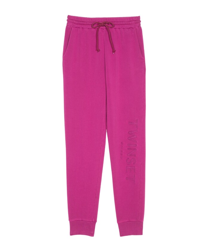 katoenen-fuchsia-broek-met-geborduurd-logo