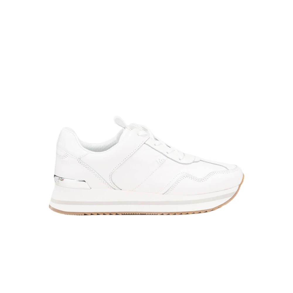 Michael Kors Women's White Leather Raina Trainer Sneakers