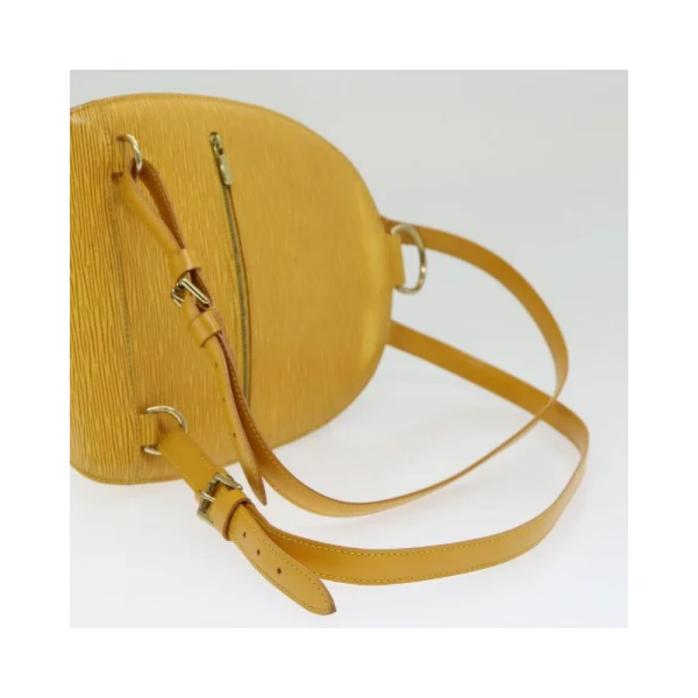 Louis Vuitton Vintage Pre-owned Leather backpacks Yellow Dames