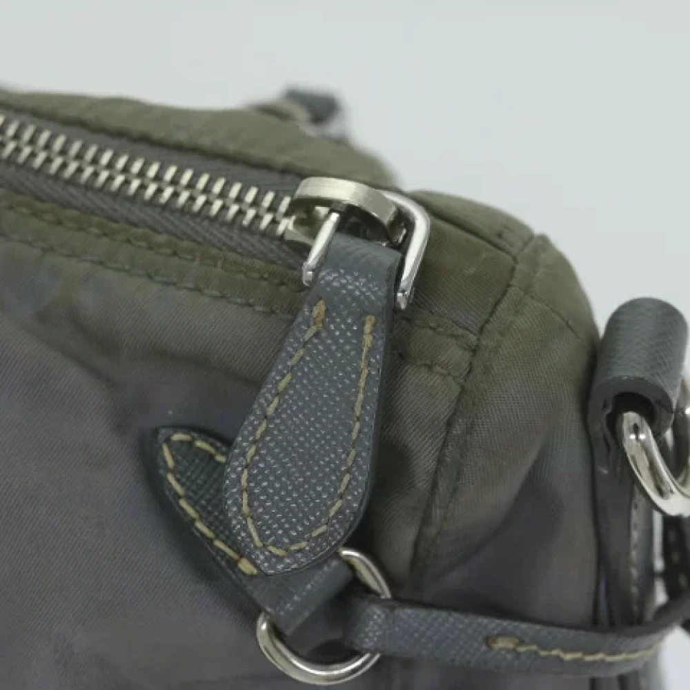 Prada Vintage Pre-owned Nylon prada-bags Gray Dames