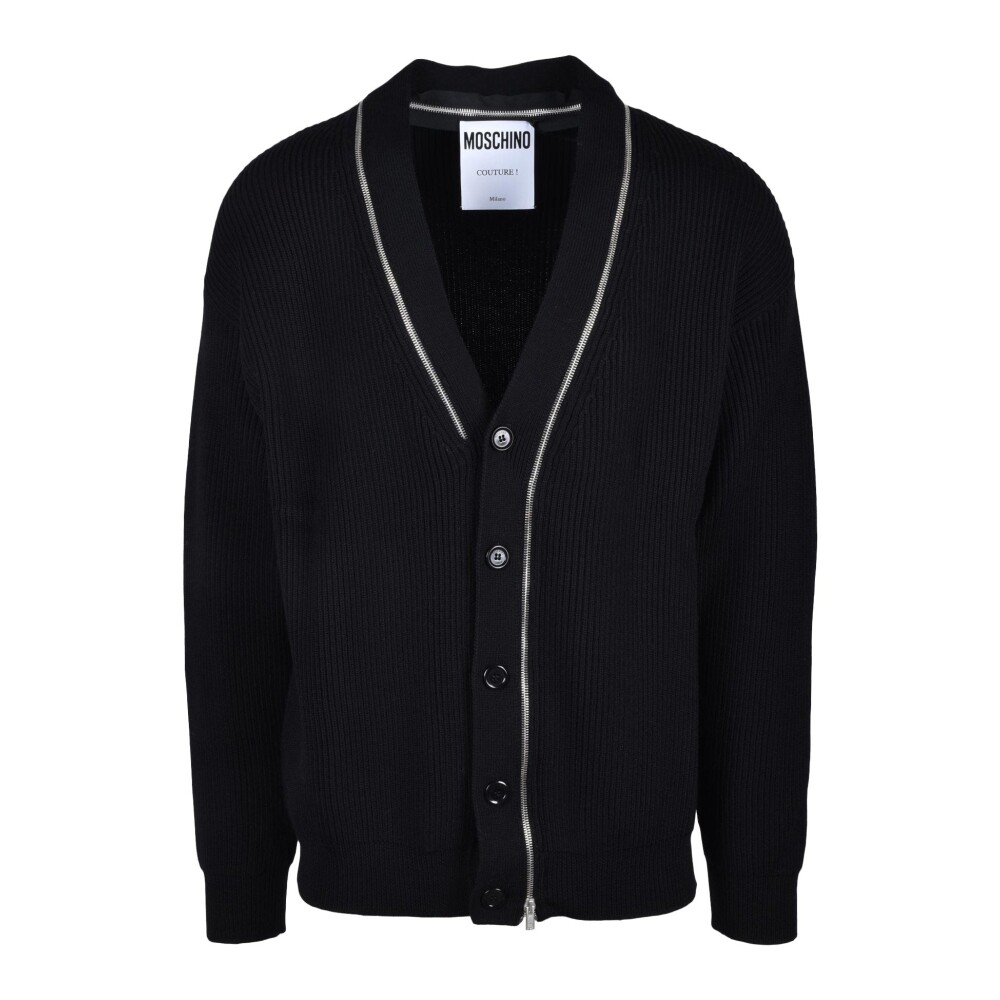 Men’s Love Moschino Grey Wool Knit buy Cardigan