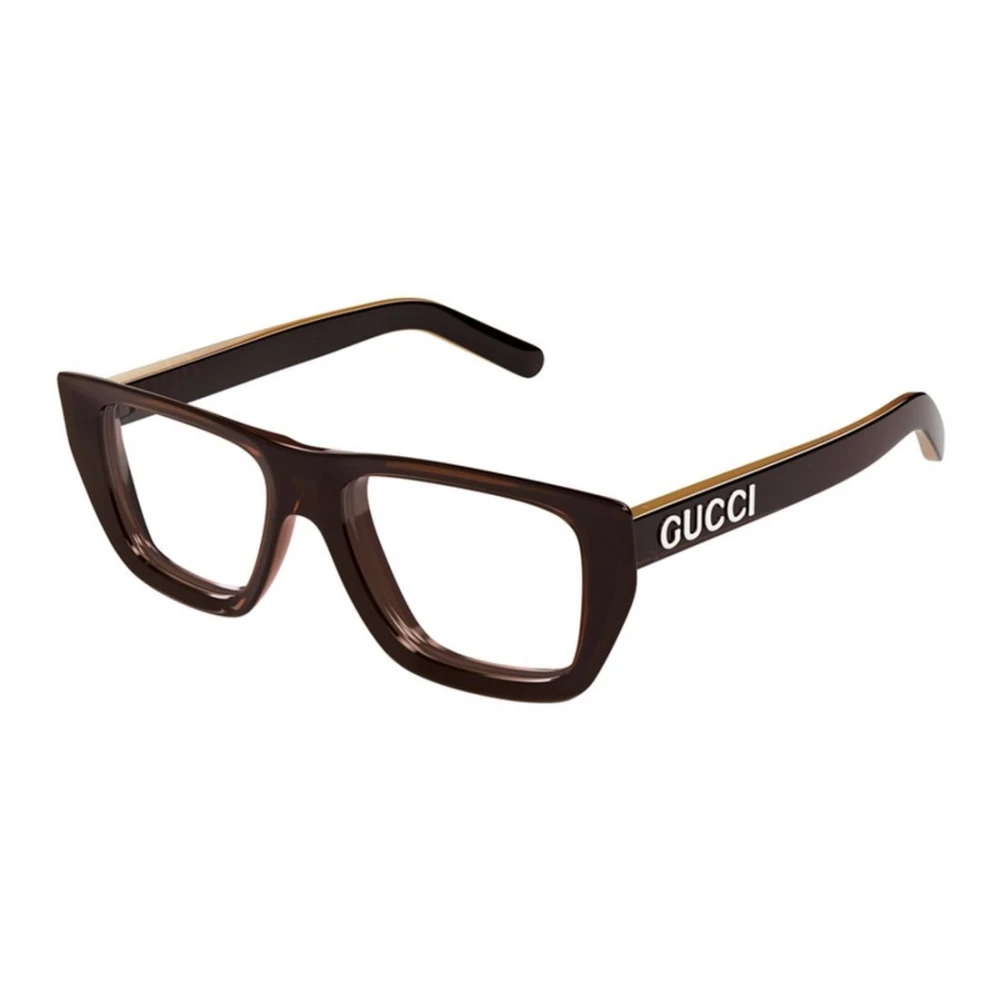 Gucci Men's Brown Glasses, 52 Mm, Optical Frame