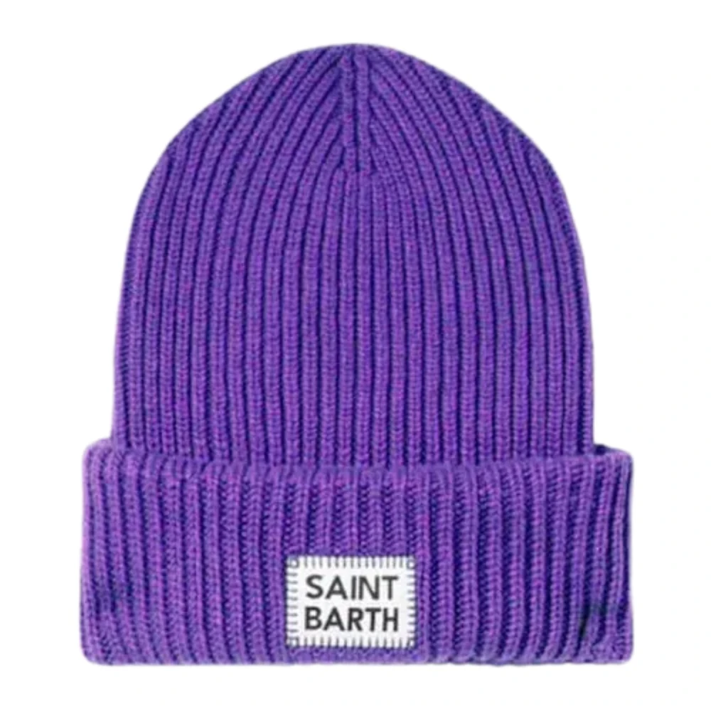 MC2 Saint Barth Paarse Geborduurde Hoofdtelefoon Purple Dames