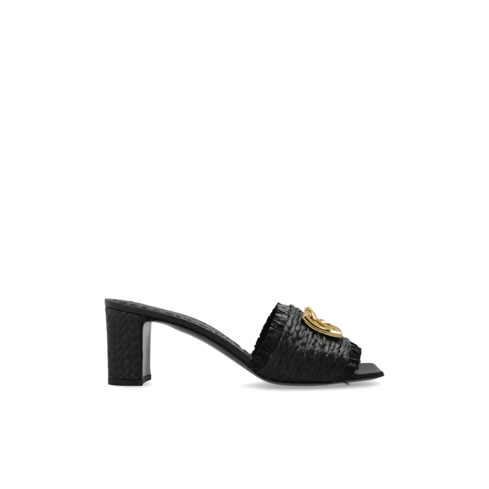 Dolce & Gabbana Women's Black Heeled Mules, 7 Uk, Heeled Mules