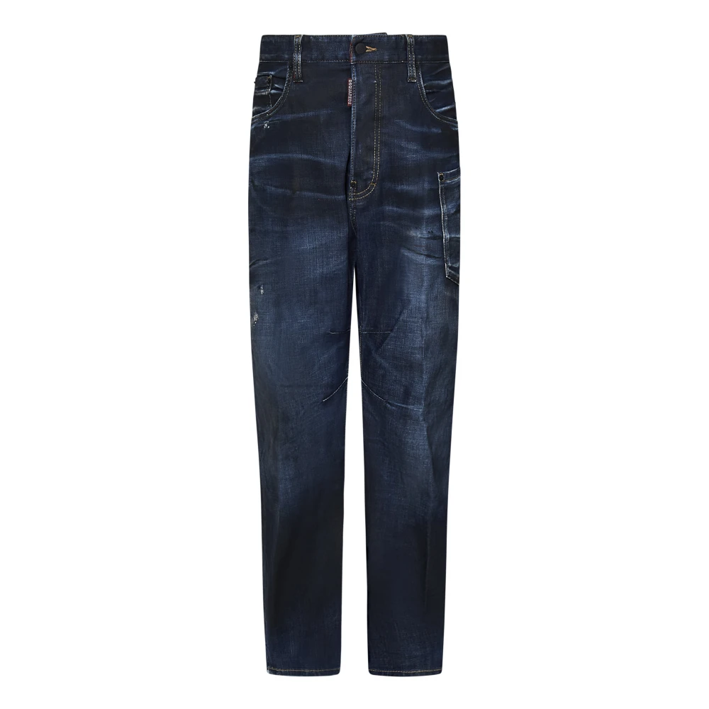 Dsquared2 Blå Loose Fit Jeans Aw24 Blue, Herr