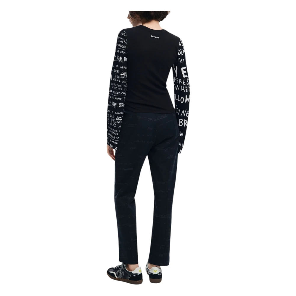 Desigual Dames T-shirt en Tank Top Collectie Black Dames