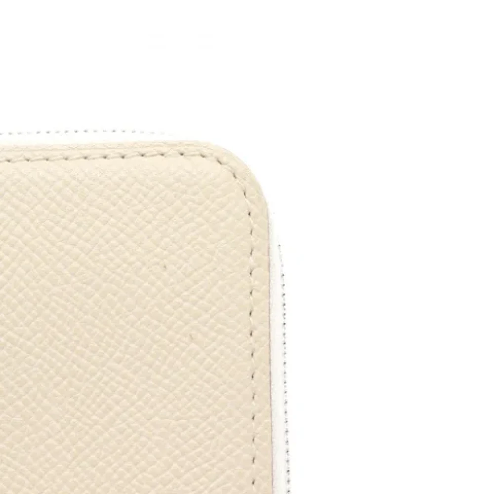 Hermès Vintage Pre-owned Leather wallets White Dames