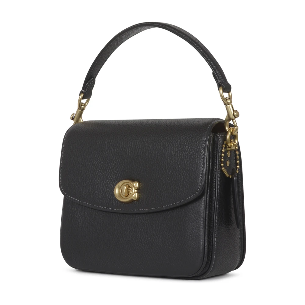 Coach Gepolijste Leren Crossbody Tas Black Dames