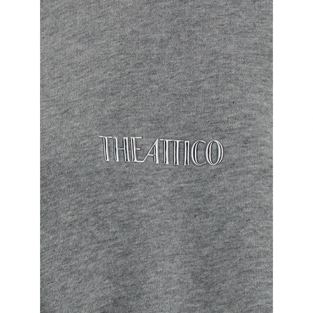 The Attico Grijze Oversized Sweatshirt met Capuchon Gray Dames