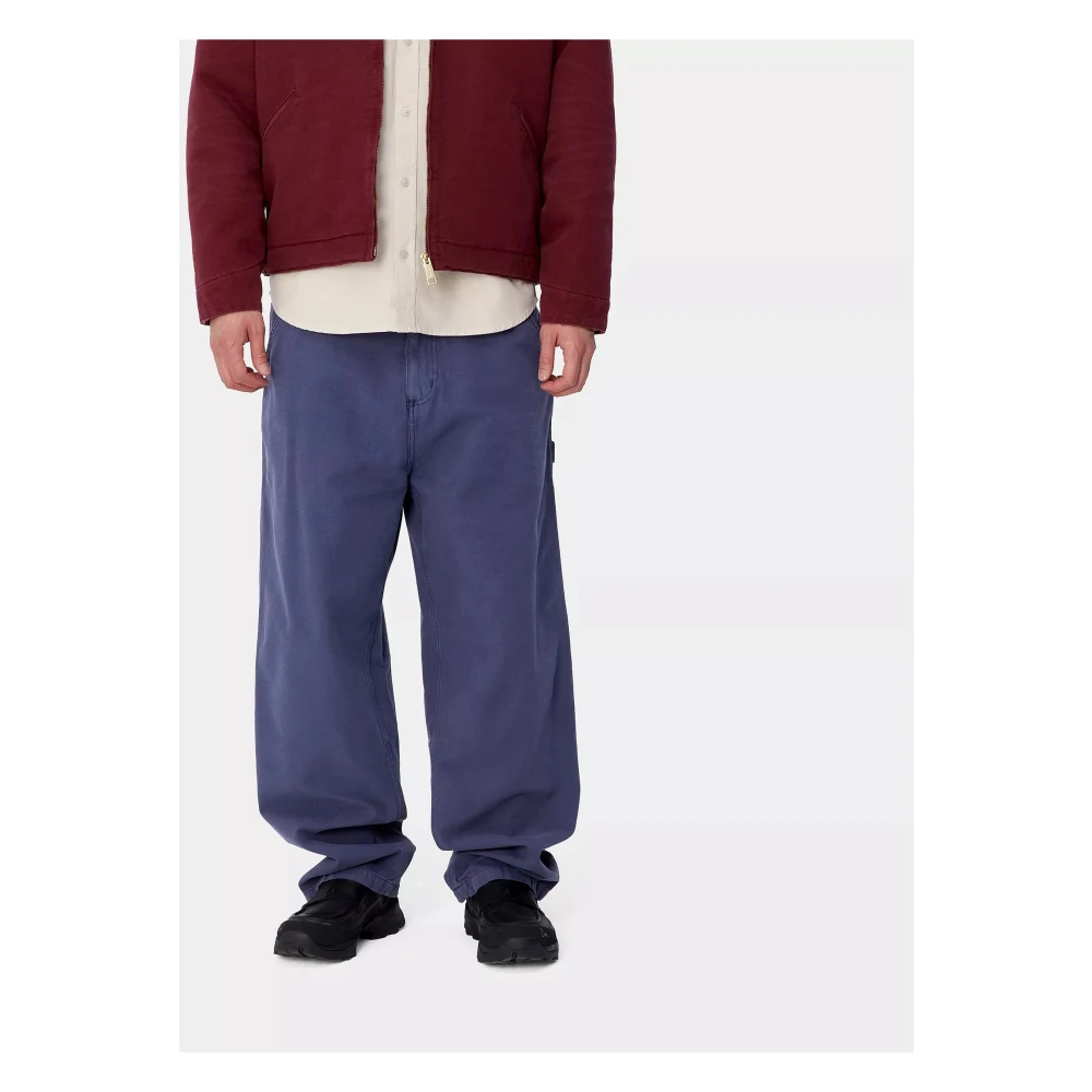 Carhartt WIP Ruimvallende werkbroek Purple Heren