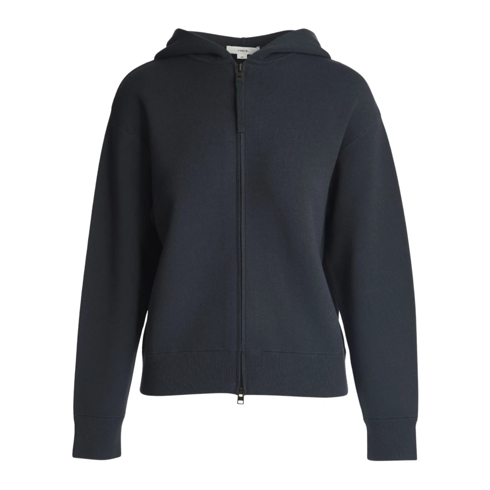 Vince Stijlvolle Zip Hoodie Blue Dames