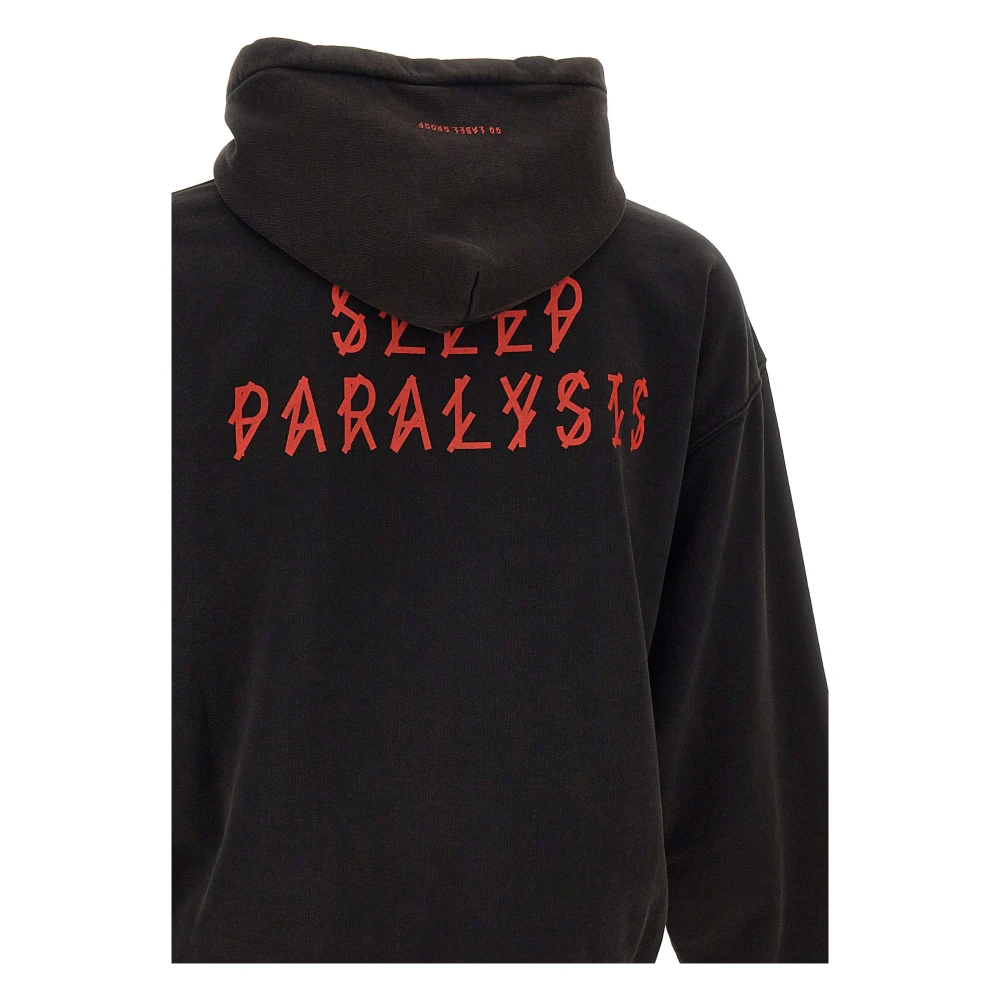 44 Label Group Hoodie met capuchon en kangoeroezak Black Heren