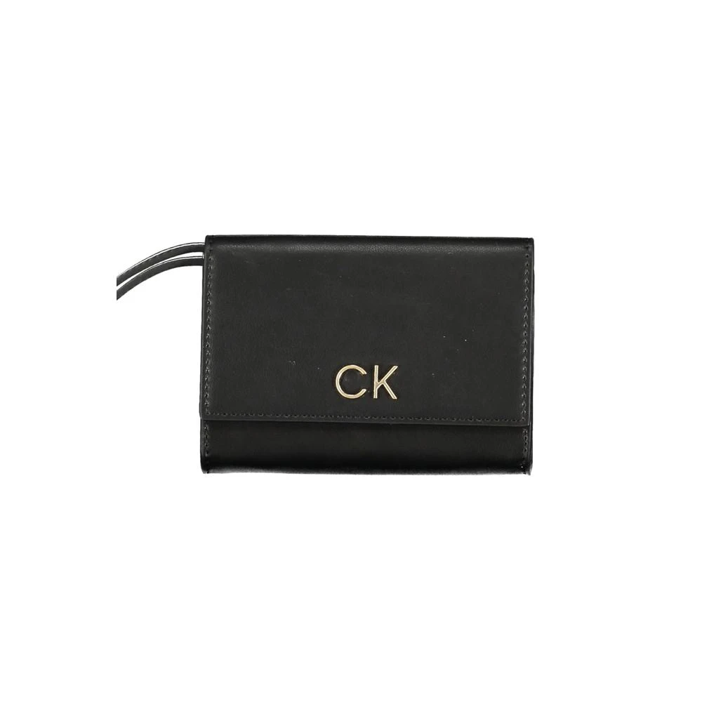 Calvin Klein Zwarte Damesportemonnee met Ritsportemonnee Black Dames