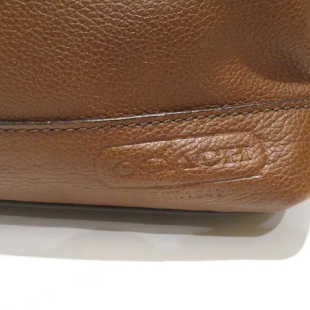 Coach Pre-owned Leather shoulder-bags Brown Dames