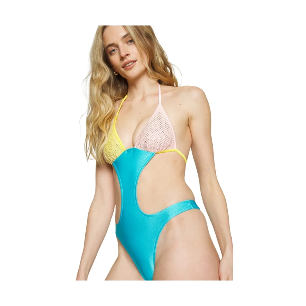 Chiara Ferragni Collection Stijlvol badpak Blue Dames