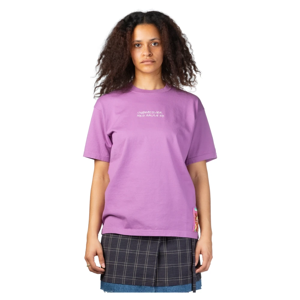 Undercover Paarse Grafische Print Katoenen T-Shirt Purple Dames