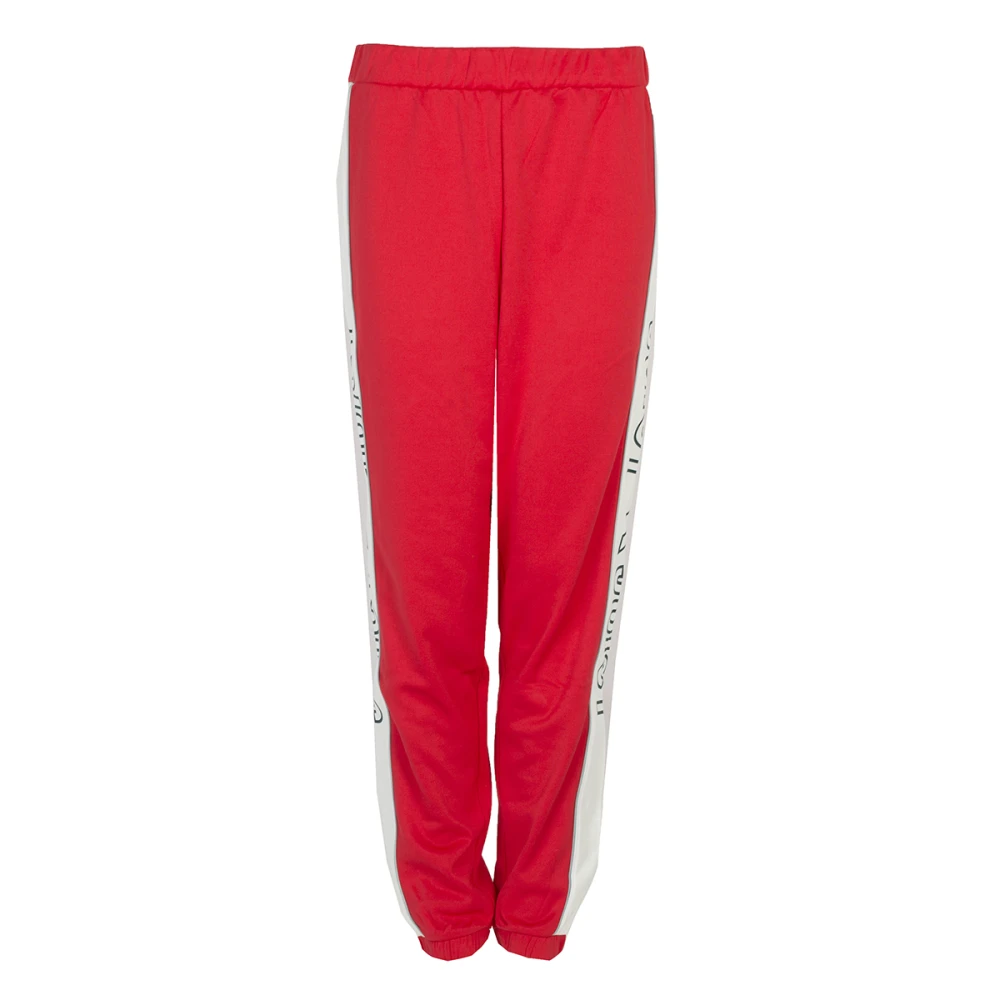 Juicy Couture Elastische Taille Sweatpants Red Dames