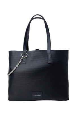 Bolso Tote Calvin Klein Must, Grande Reciclado Doble Asa, Negro