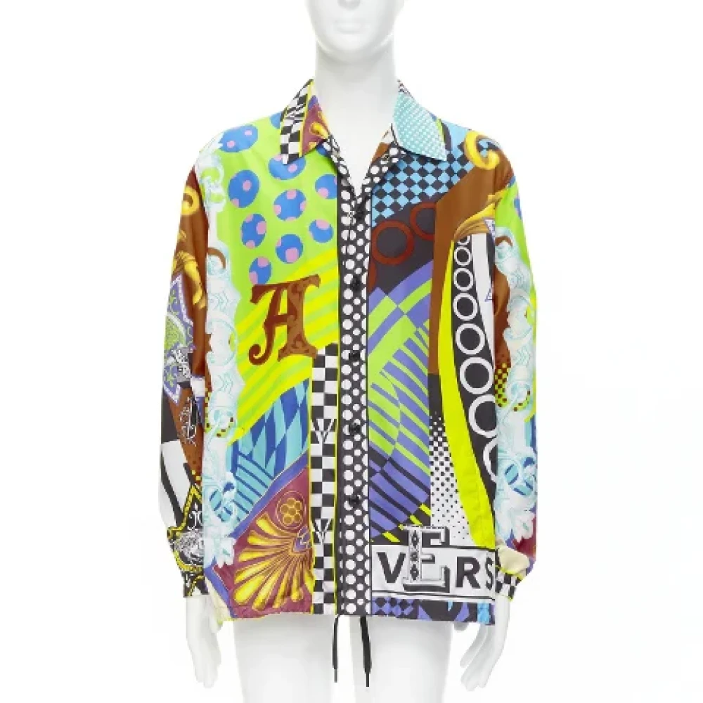 Versace Pre-owned Nylon outerwear Multicolor Heren