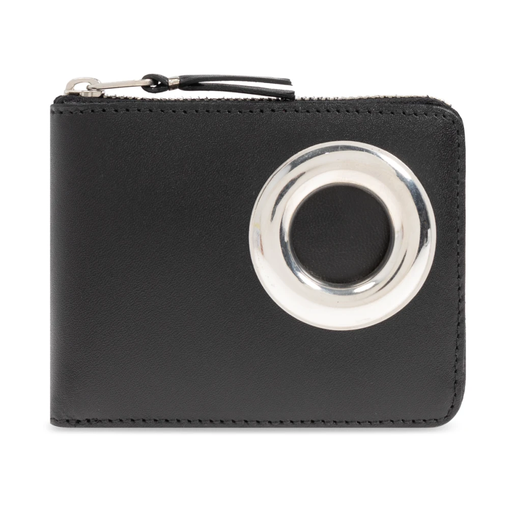 Comme des Garçons Leren portemonnee Black Dames