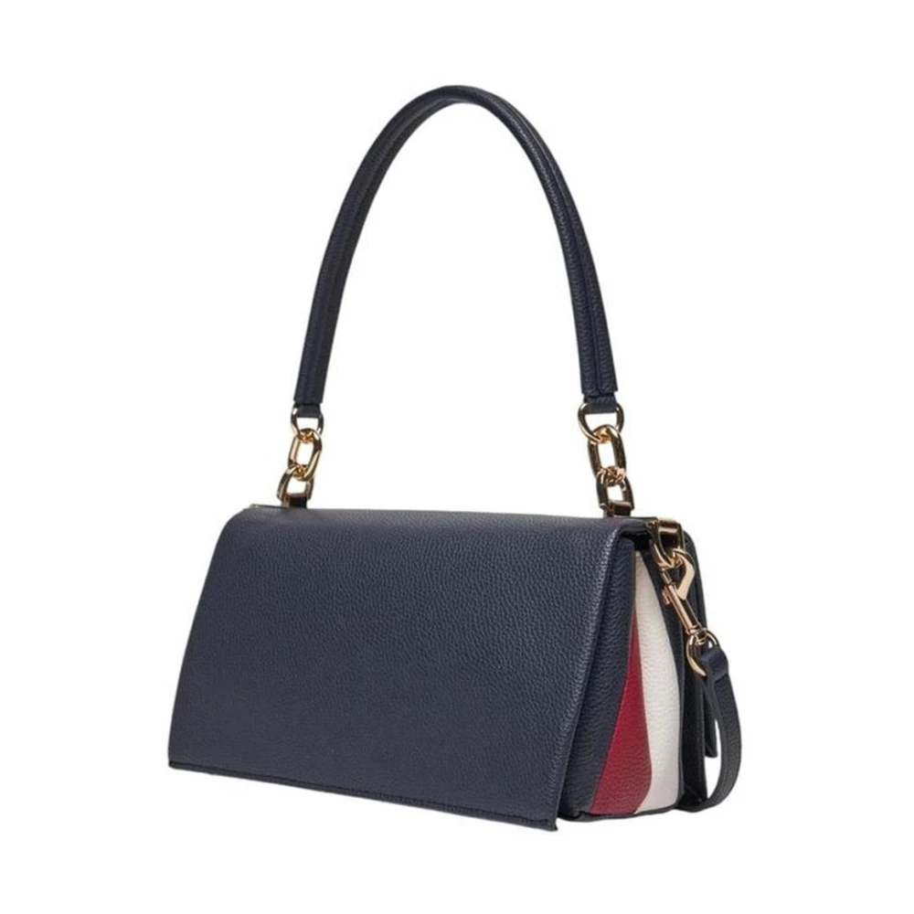 Tommy Hilfiger Moderne Blauwe Polyurethaan Dames Handtas Blue Dames