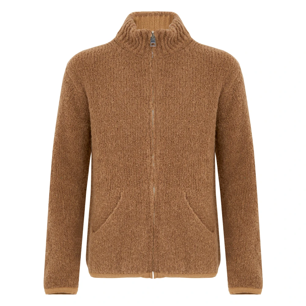 Amaránto Beige Rits Trui Aw24 Beige Heren