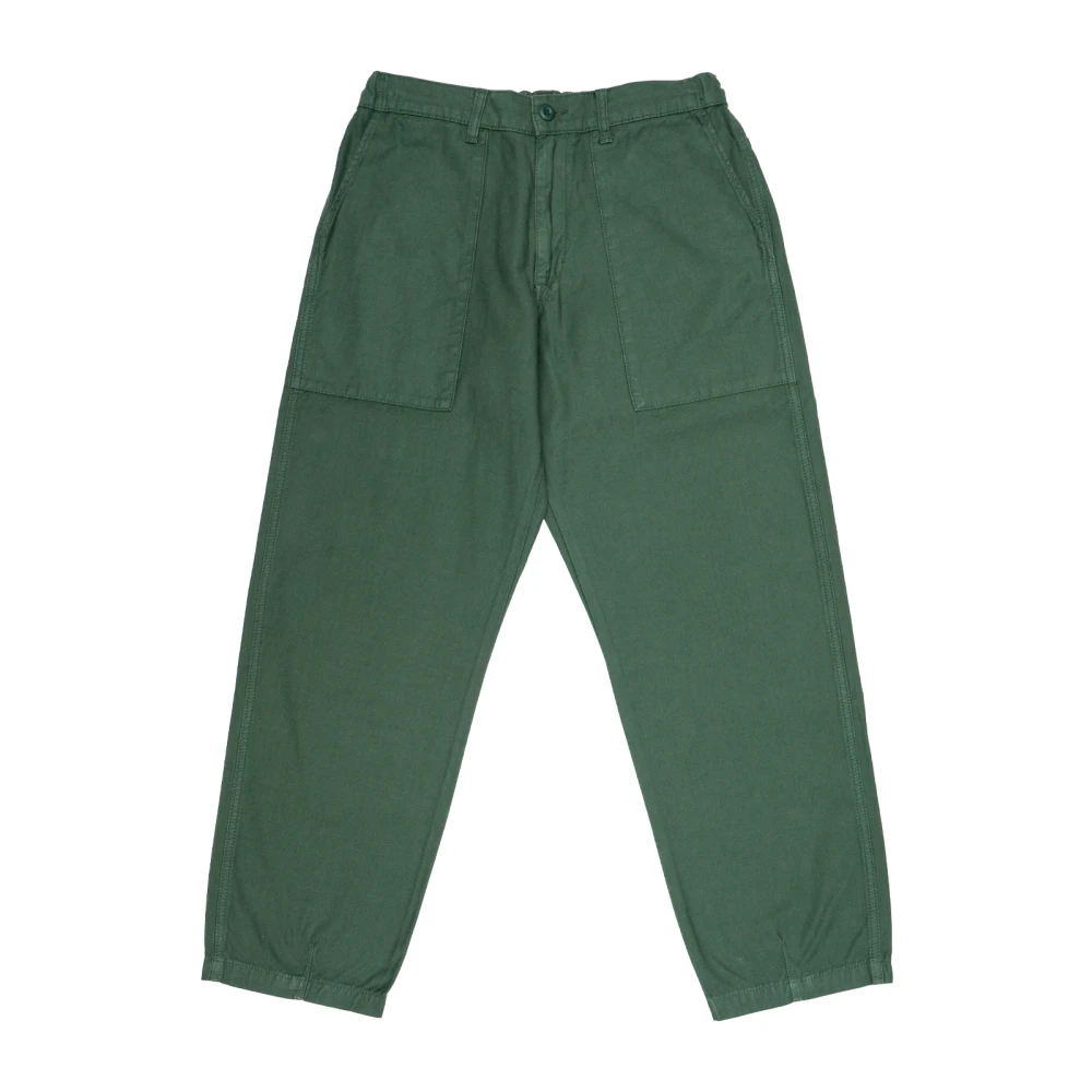 Edwin Comfortabele katoenen broek Green Heren